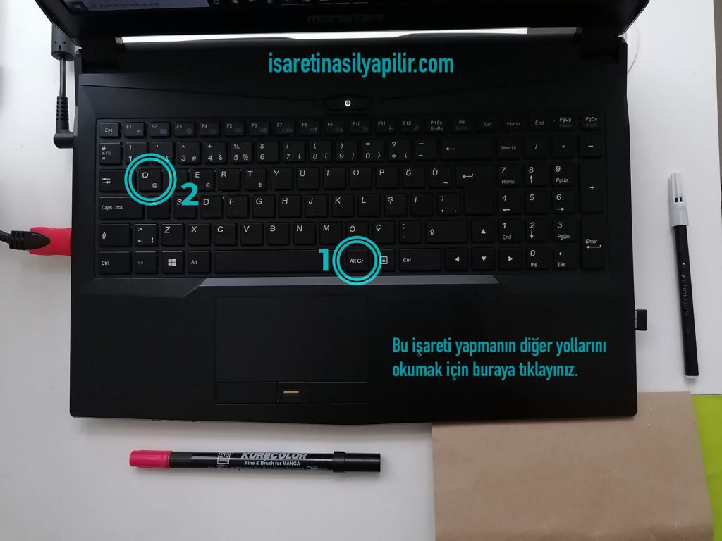 et işareti nasıl yapılır