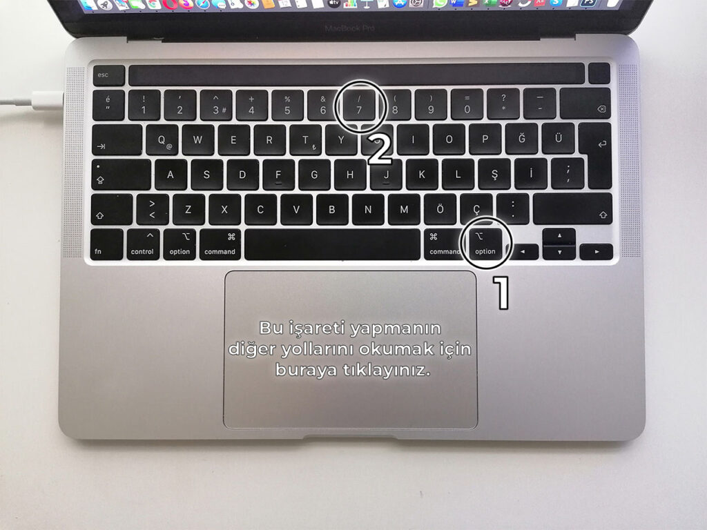 Klavyede Küme İşareti